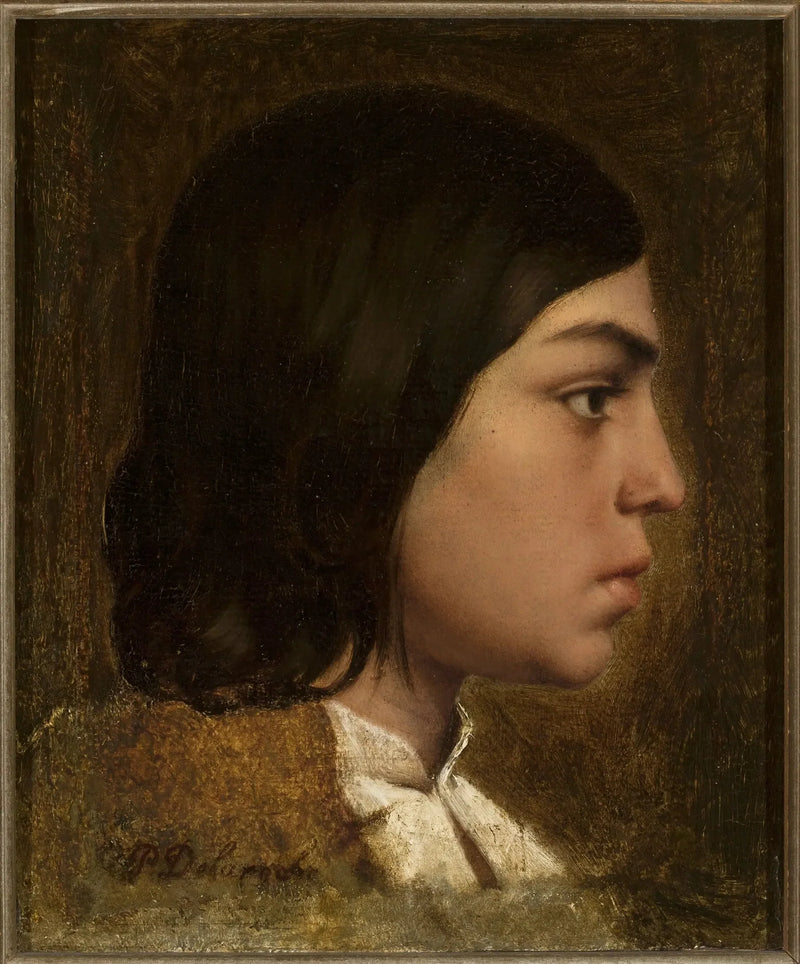 En pojkes huvud. - Paul Delaroche