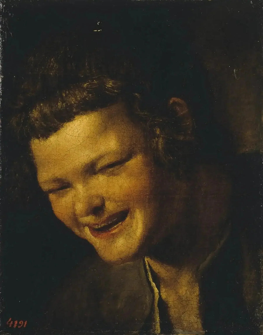 En pojkes huvud som skrattar - Diego Velázquez