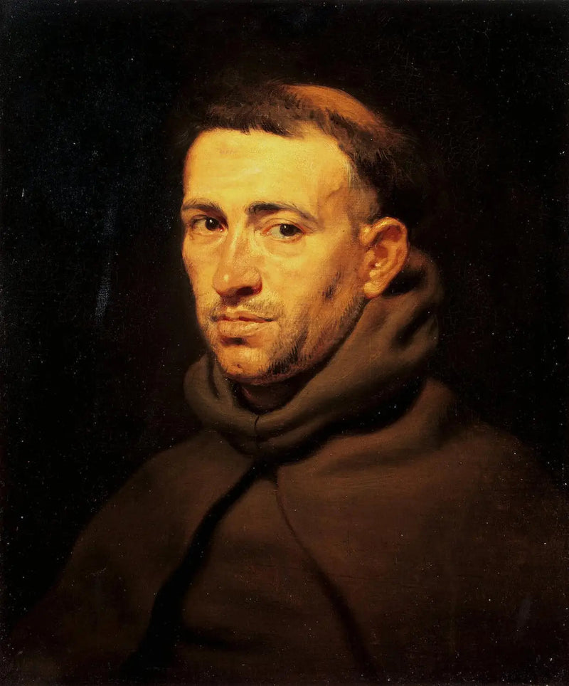 En franciskanmunkhuvud - Peter Paul Rubens