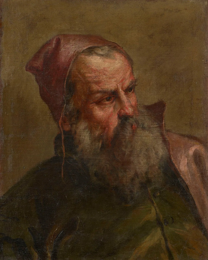 En gammal mans huvud (en tullindrivare?) - Sebastiano Ricci