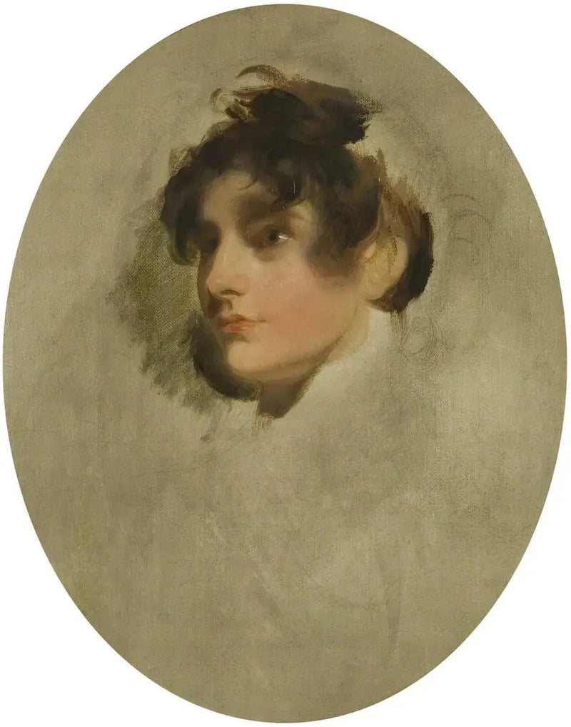En ung okänd kvinnas huvud - Thomas Lawrence