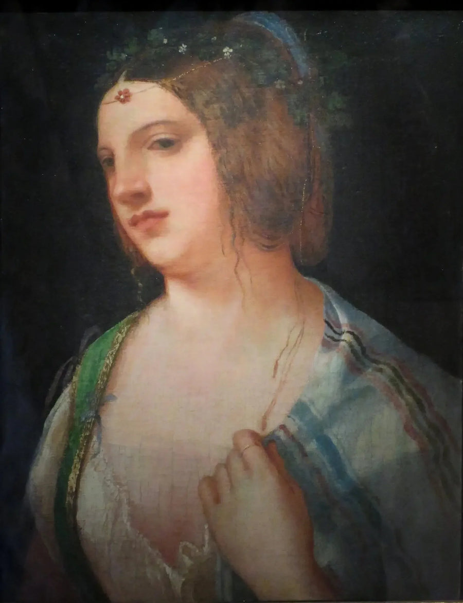 En ung flickas venetianska huvud - Giorgione