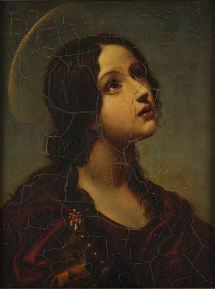 Huvud av en ung helgon (helgon Lucía?) - Carlo Dolci