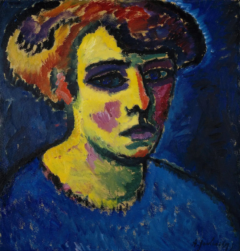 Kvinnohuvud - Alexej von Jawlensky