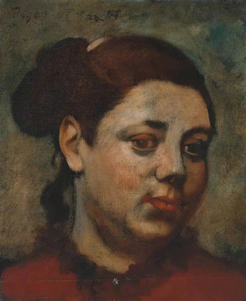Tête de femme - Edgar Degas image 1 copie de tableau peinte à la main