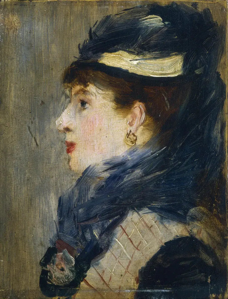 Kvinnohuvud - Édouard Manet