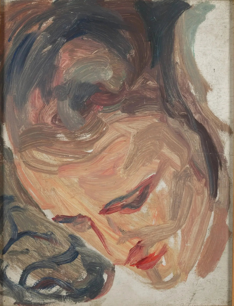 Kvinnohuvud - Edvard Munch