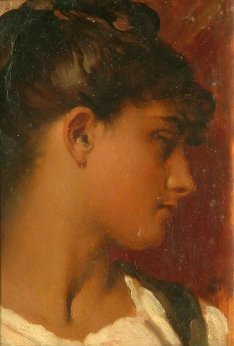 Kvinnohuvud - Frederic Leighton