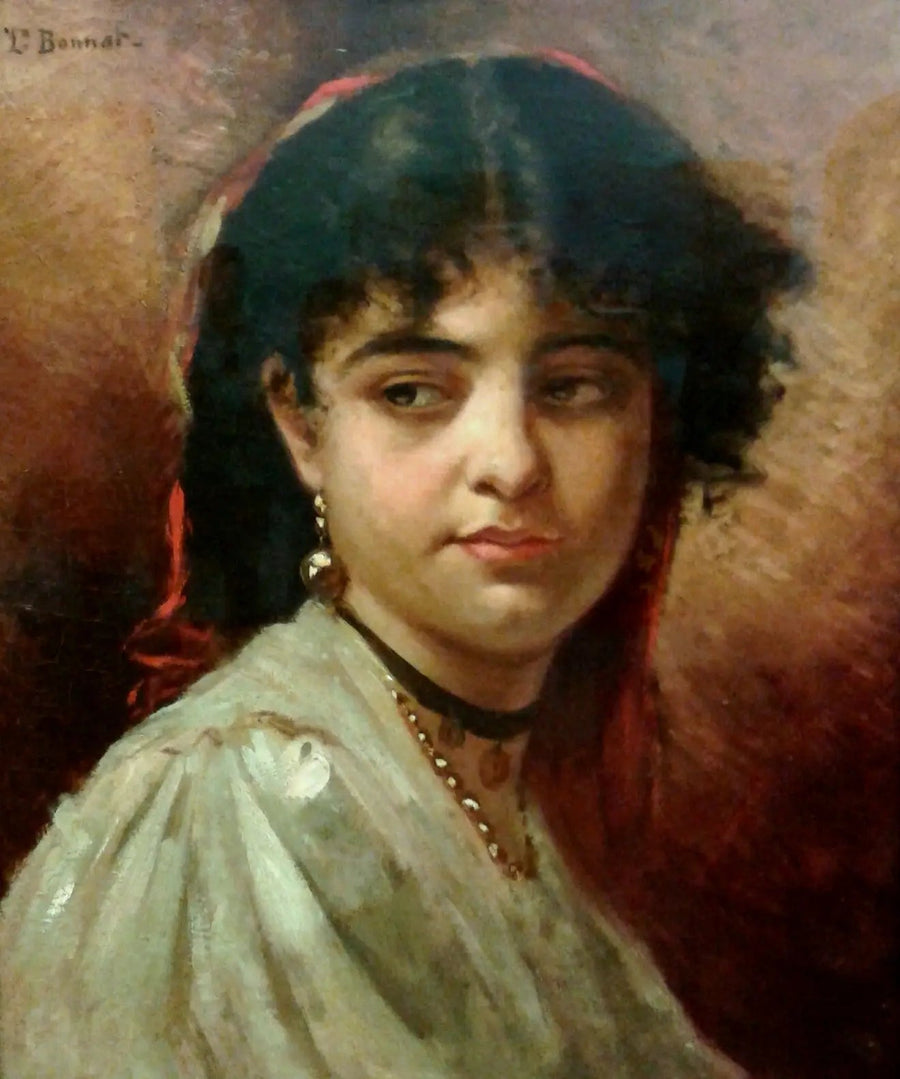 Kvinnohuvud - Léon Bonnat