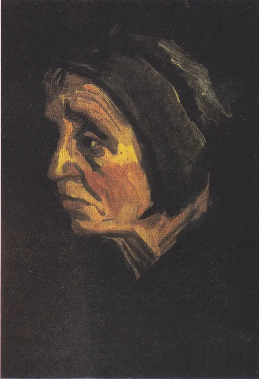 Reproduction du tableau « Tête de femme - Vincent van Gogh » par Alpha Reproduction en peinture à l’huile
