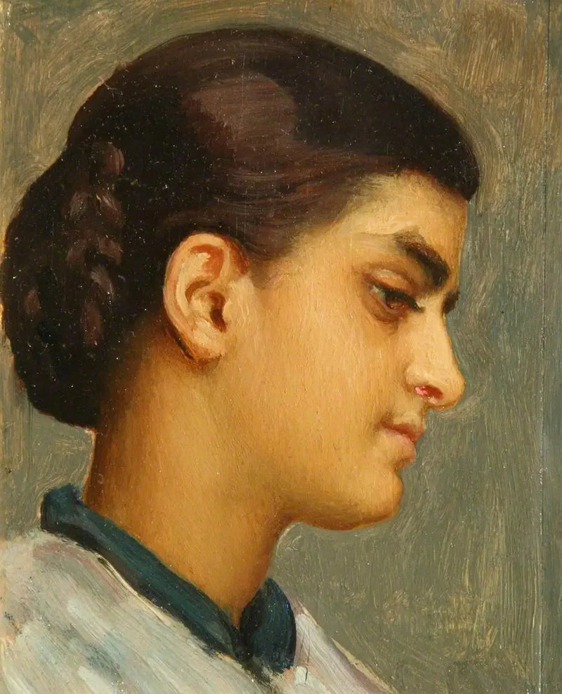 Spansk flickhuvud - Frederic Leighton