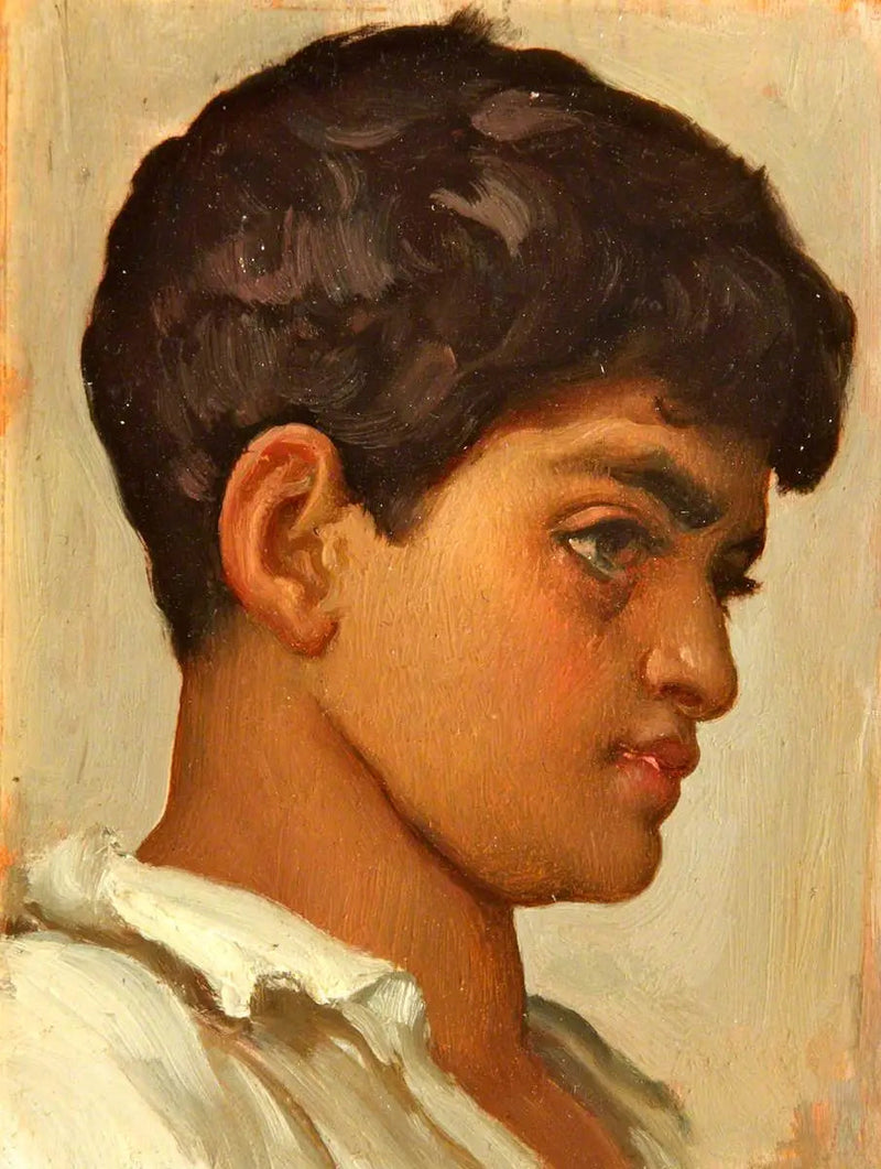 Spansk pojkehuvud - Frederic Leighton