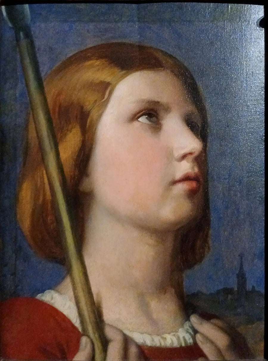 Jeanne d'Arcs huvud i extas - Jean-Auguste-Dominique Ingres