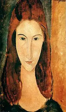 Ansikte av Jeanne Hébuterne - Amedeo Modigliani