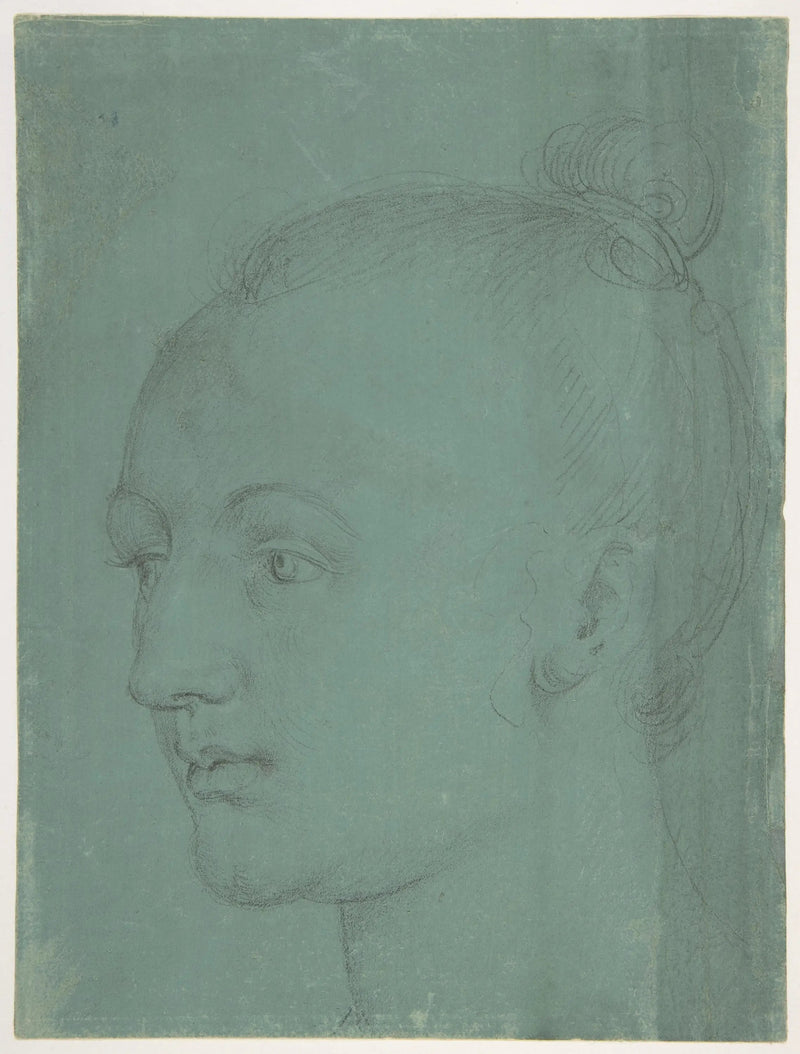 Ung kvinna huvud - Albrecht Dürer