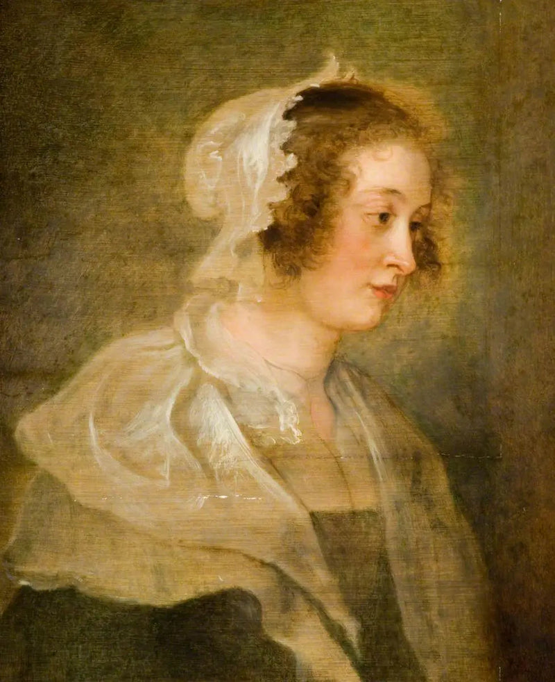 Ung kvinna huvud - Peter Paul Rubens