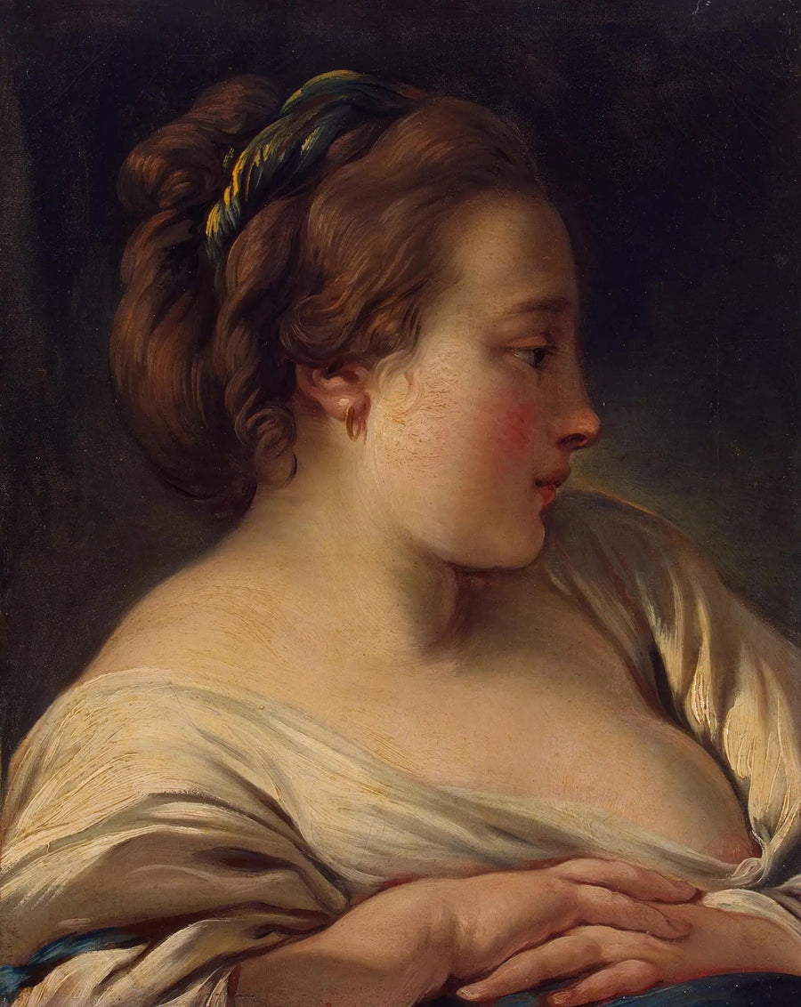 Ung flickas huvud - François Boucher