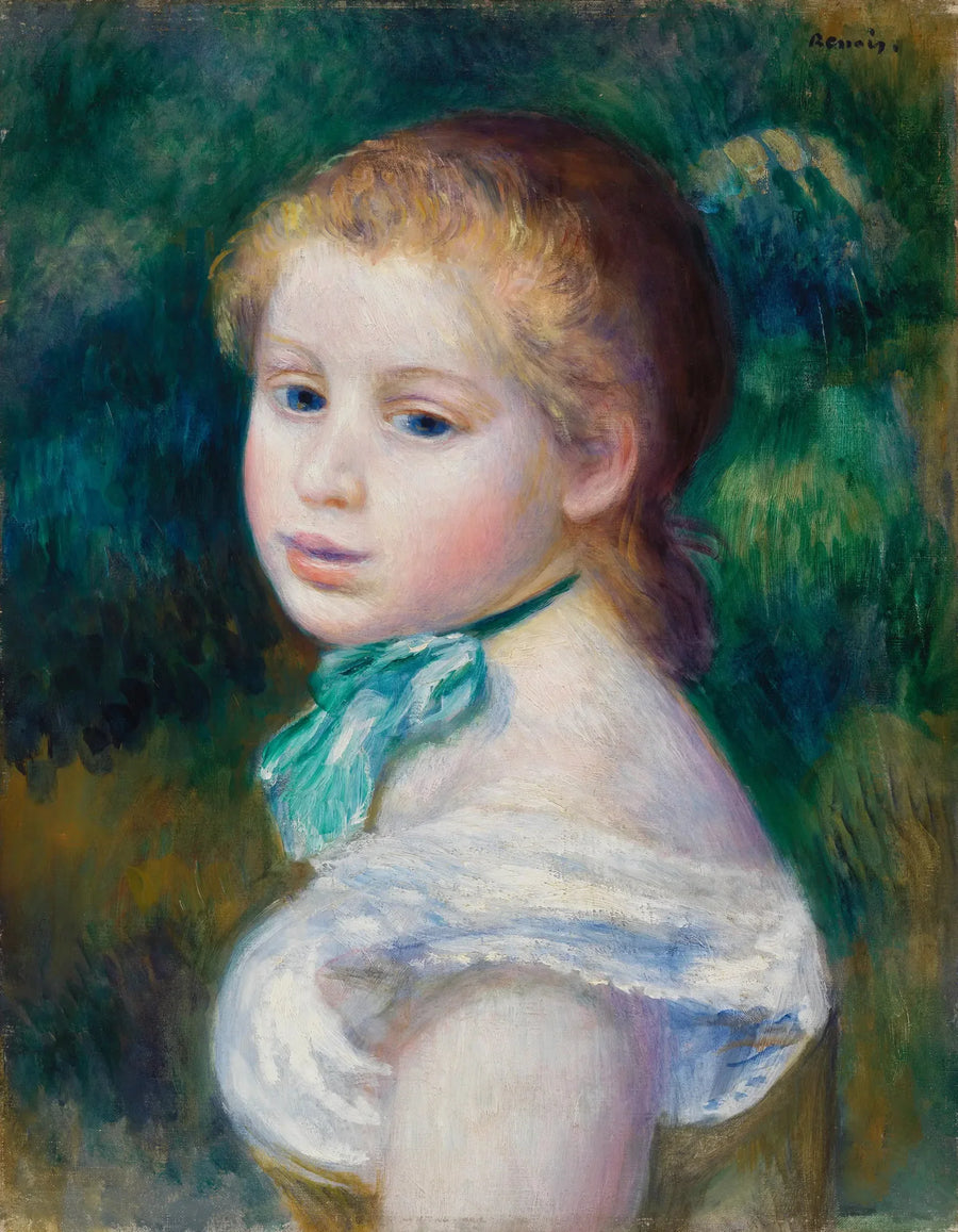 Ung Flickas Huvud - Pierre-Auguste Renoir