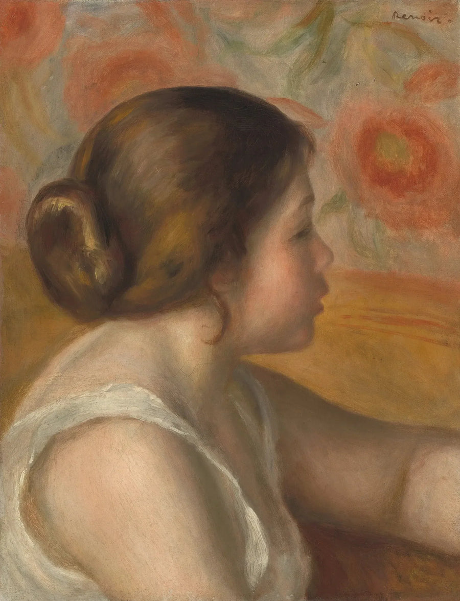 Ung flickas huvud - Pierre-Auguste Renoir