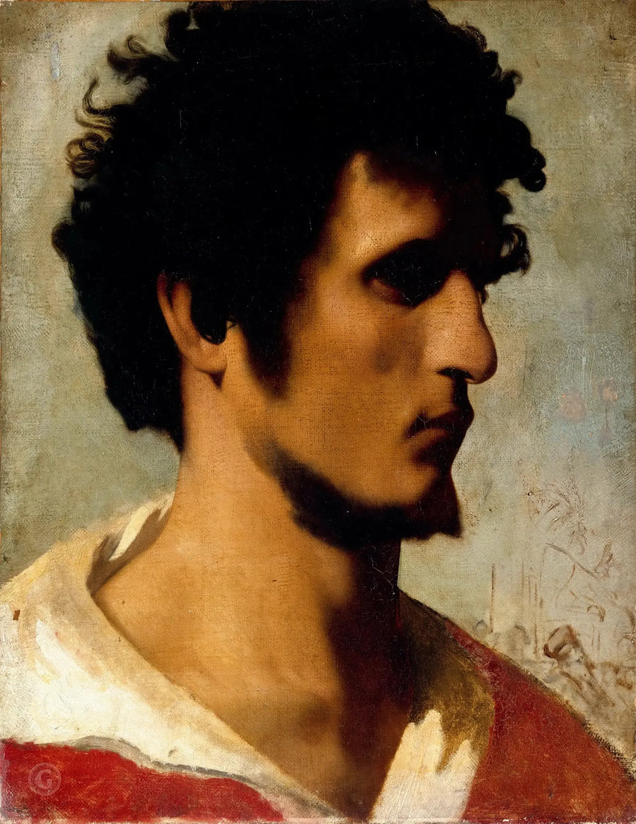 Bondehuvud från den romerska landsbygden - Jean-Léon Gérôme