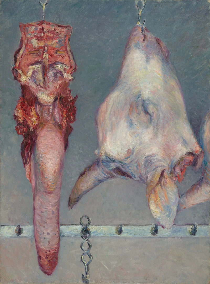 Kalvhuvud och oxtunga - Gustave Caillebotte