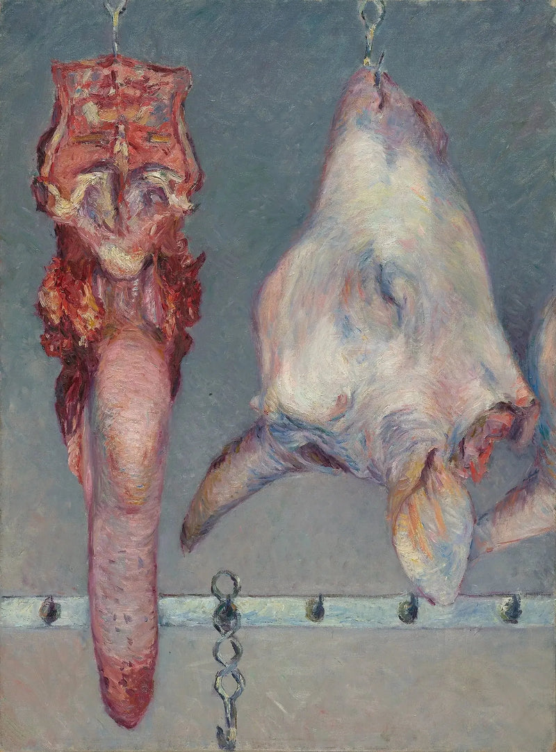 Kalvhuvud och oxtunga - Gustave Caillebotte