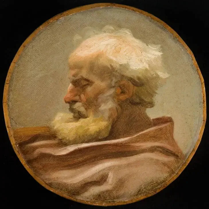 Äldre mans huvud - Jean-Honoré Fragonard
