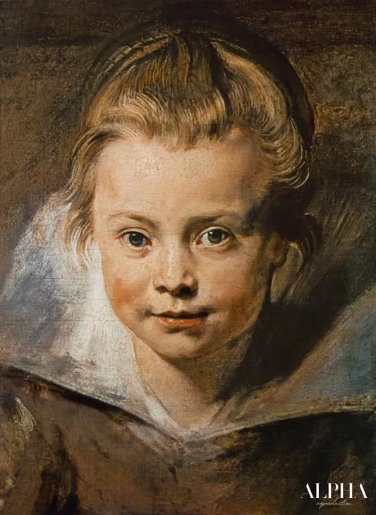 Tête d'un enfant (Clara-Serena Rubens) autour de 1616 - Peter Paul Rubens - Reproductions de tableaux et peintures haut de gamme