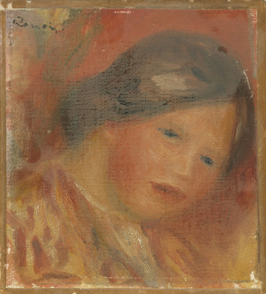 Kvinnohuvud - Pierre-Auguste Renoir