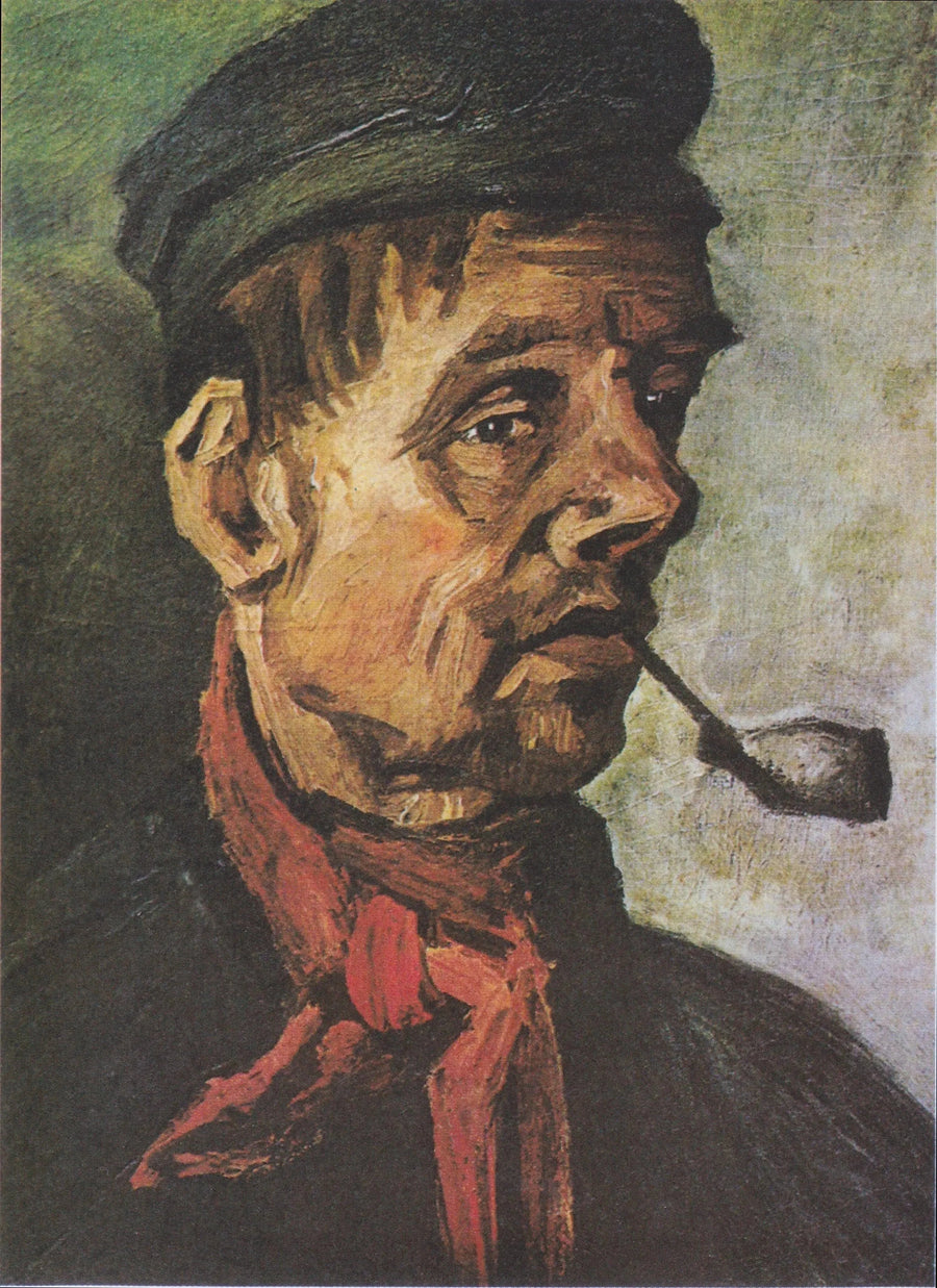 Manhuvud med en pipa - Vincent van Gogh