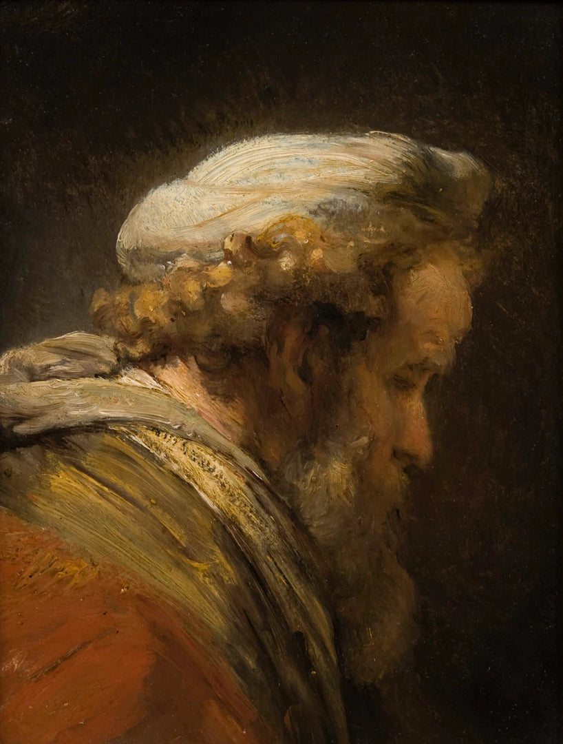 Tête d’homme au turban — Rembrandt, 1661, Agnes Etherington Art Centre