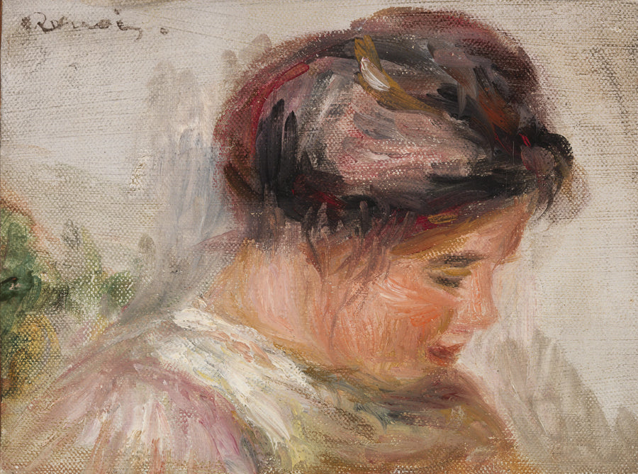 Ung Flickas Huvud - Pierre-Auguste Renoir