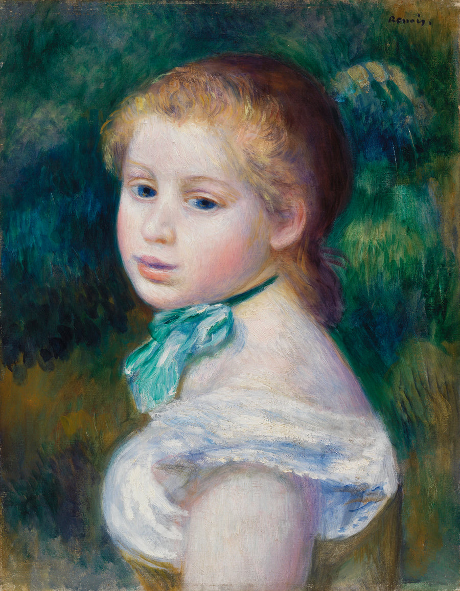 Ung Flickas Huvud - Pierre-Auguste Renoir
