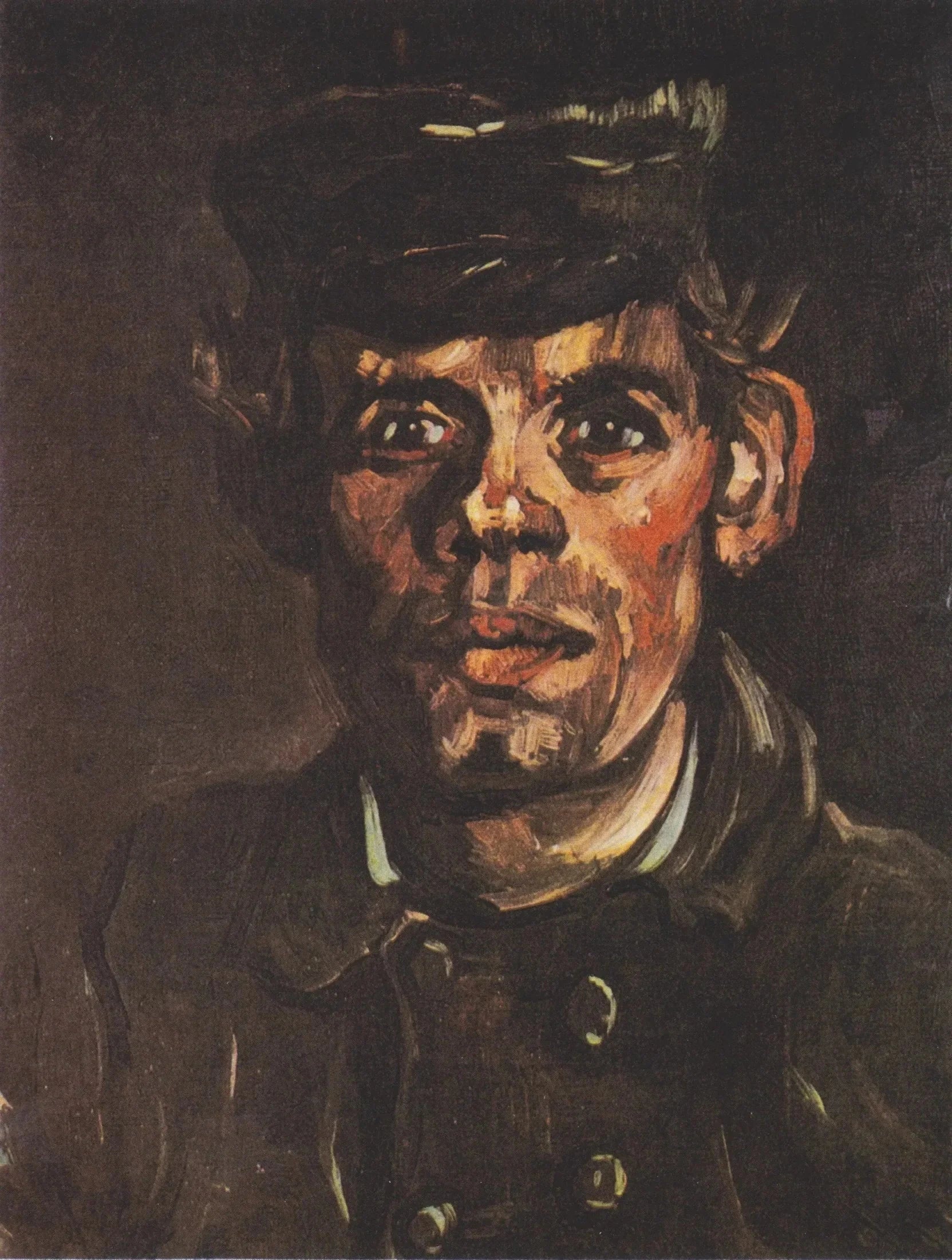 Tête d’un jeune paysan à la casquette F163 JH687 — Vincent van Gogh