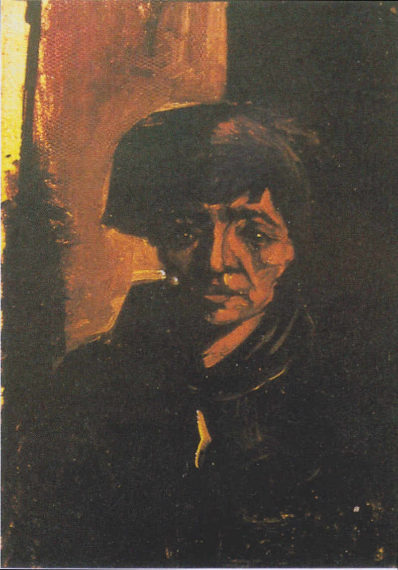 Bondehustru med svart mössa - Vincent van Gogh
