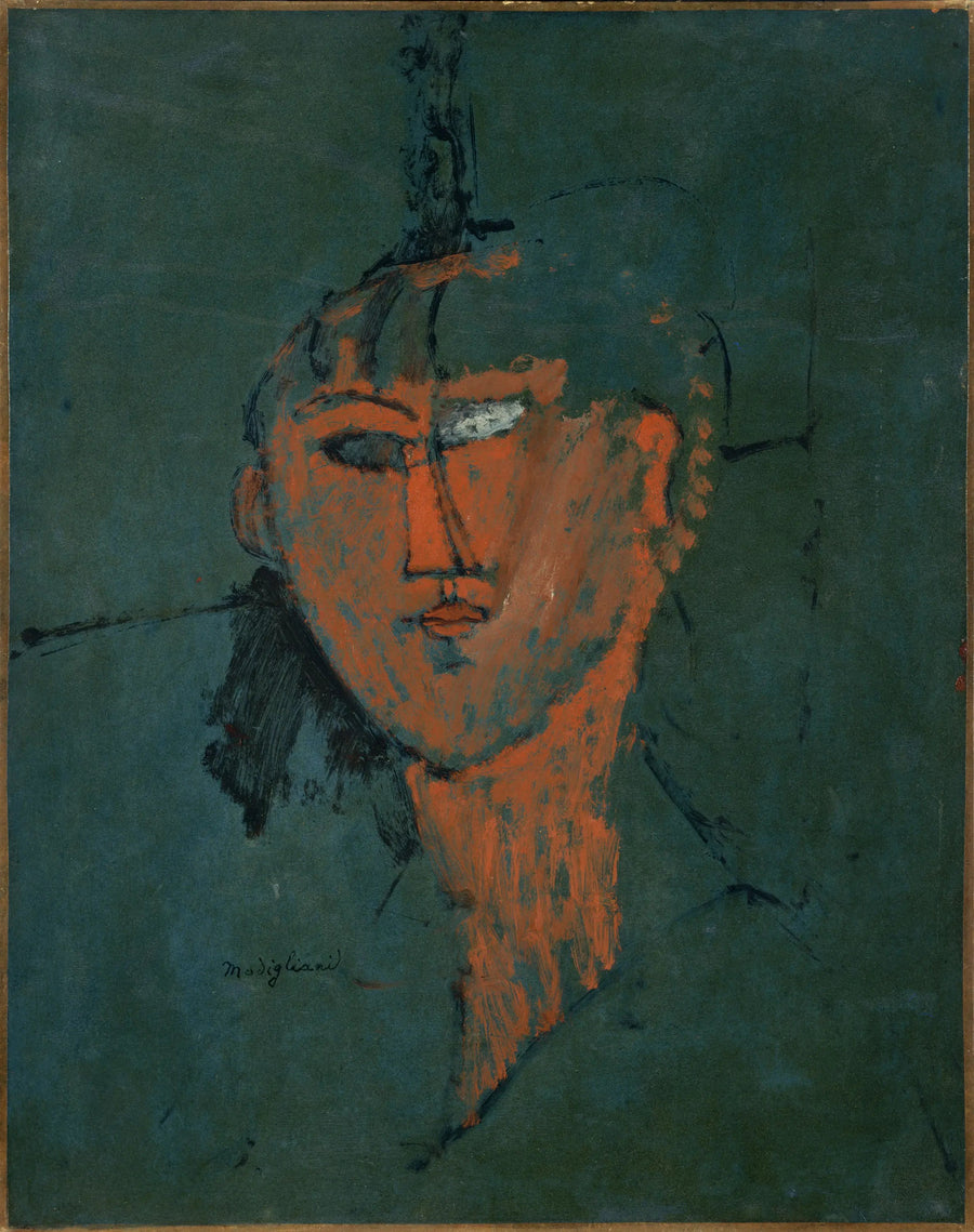 Röd huvud - Amedeo Modigliani