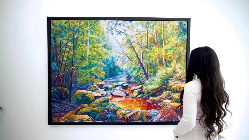 The Beautiful Forest - Kanchana | 160 X 120 cm Reproductions de tableaux à la peinture à l’huile