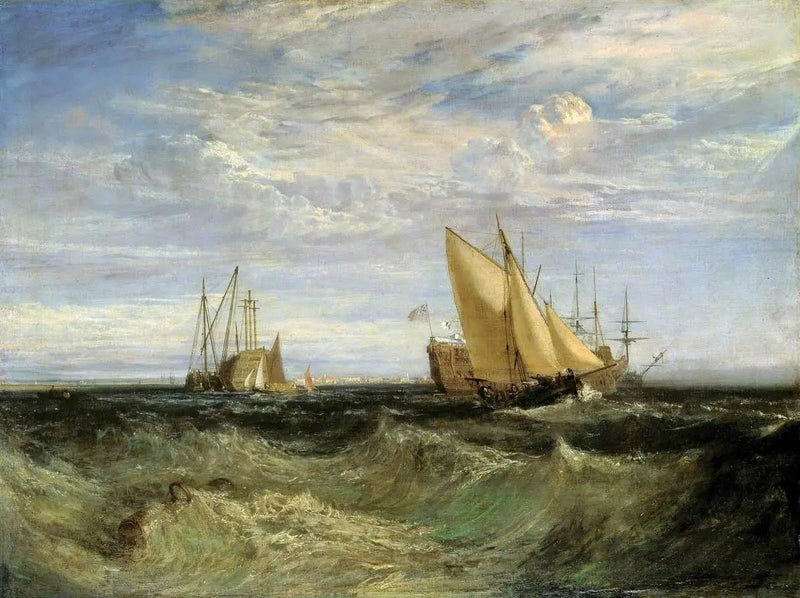 Sammanflödet av Themsen och Medway - J. M. W. Turner