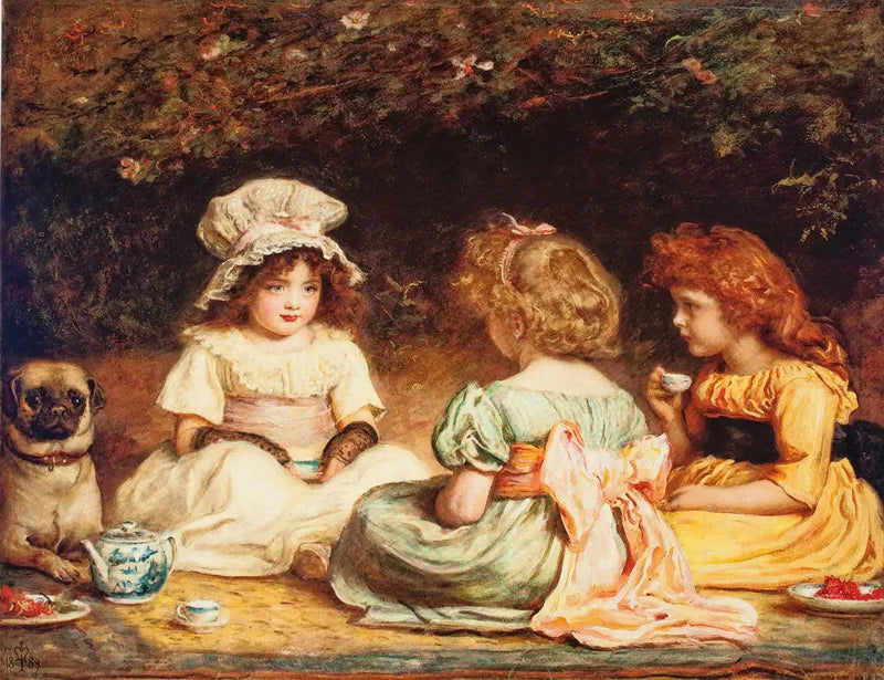 Eftermiddags Te eller Skvallret - John Everett Millais