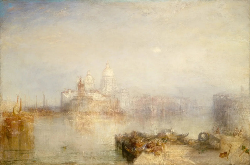 Dogana och Santa Maria della Salute, Venedig - J. M. W. Turner