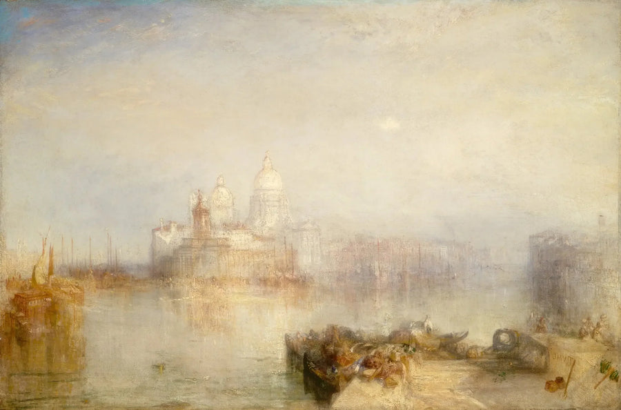 Dogana och Santa Maria della Salute, Venedig - J. M. W. Turner