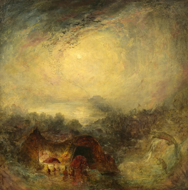 Översvämningens kväll - J. M. W. Turner