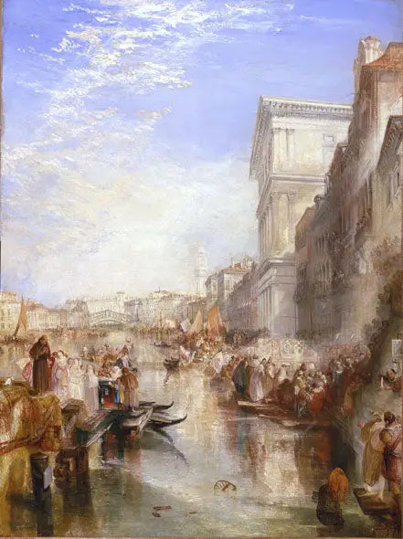 Den stora kanalen: Scen - En gata i Venedig - J. M. W. Turner