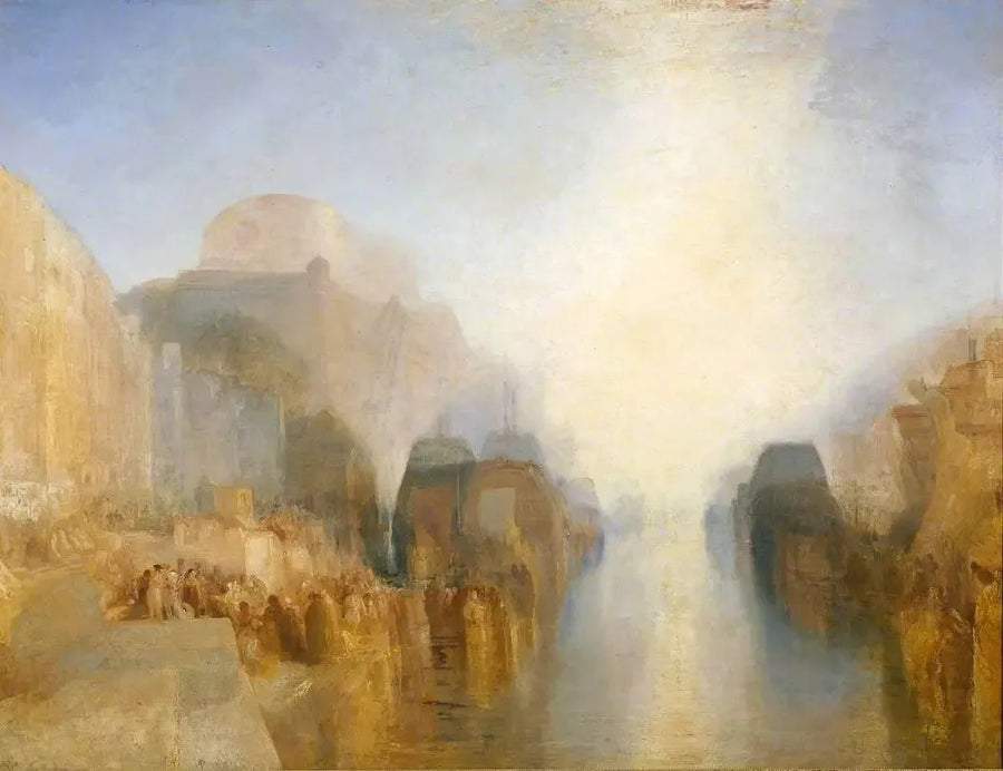 Bresthamnen: Kajerna och Slottet - J. M. W. Turner