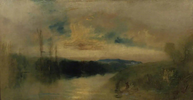 Sjön, Petworth, Soluppgång - J. M. W. Turner