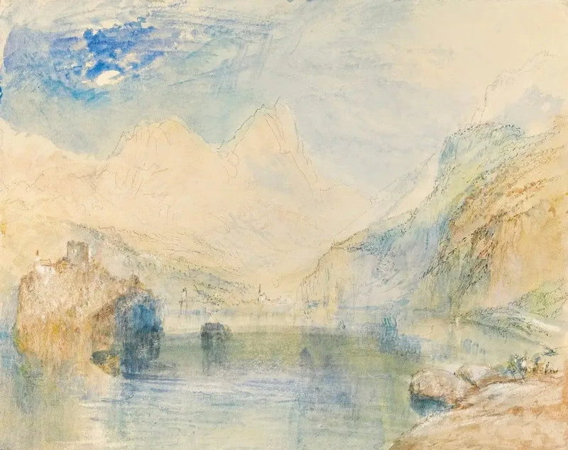 Lauerzersee med Schwyz och Mythen, Schweiz - J. M. W. Turner