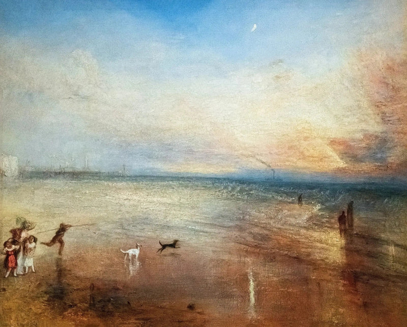 Den Nya Månen; eller, 'Jag har förlorat min båt, du ska inte få din ring' - J. M. W. Turner