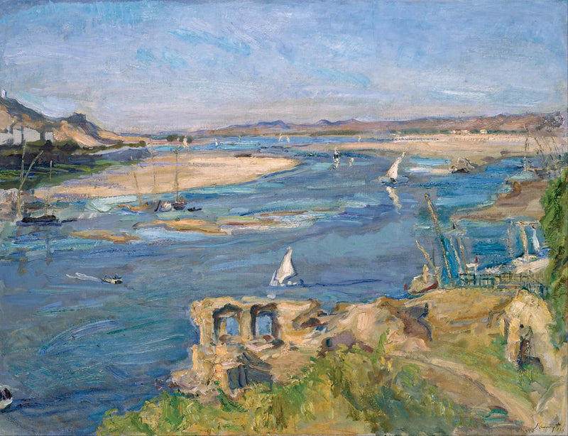 Nilen nära Aswan - Max Slevogt
