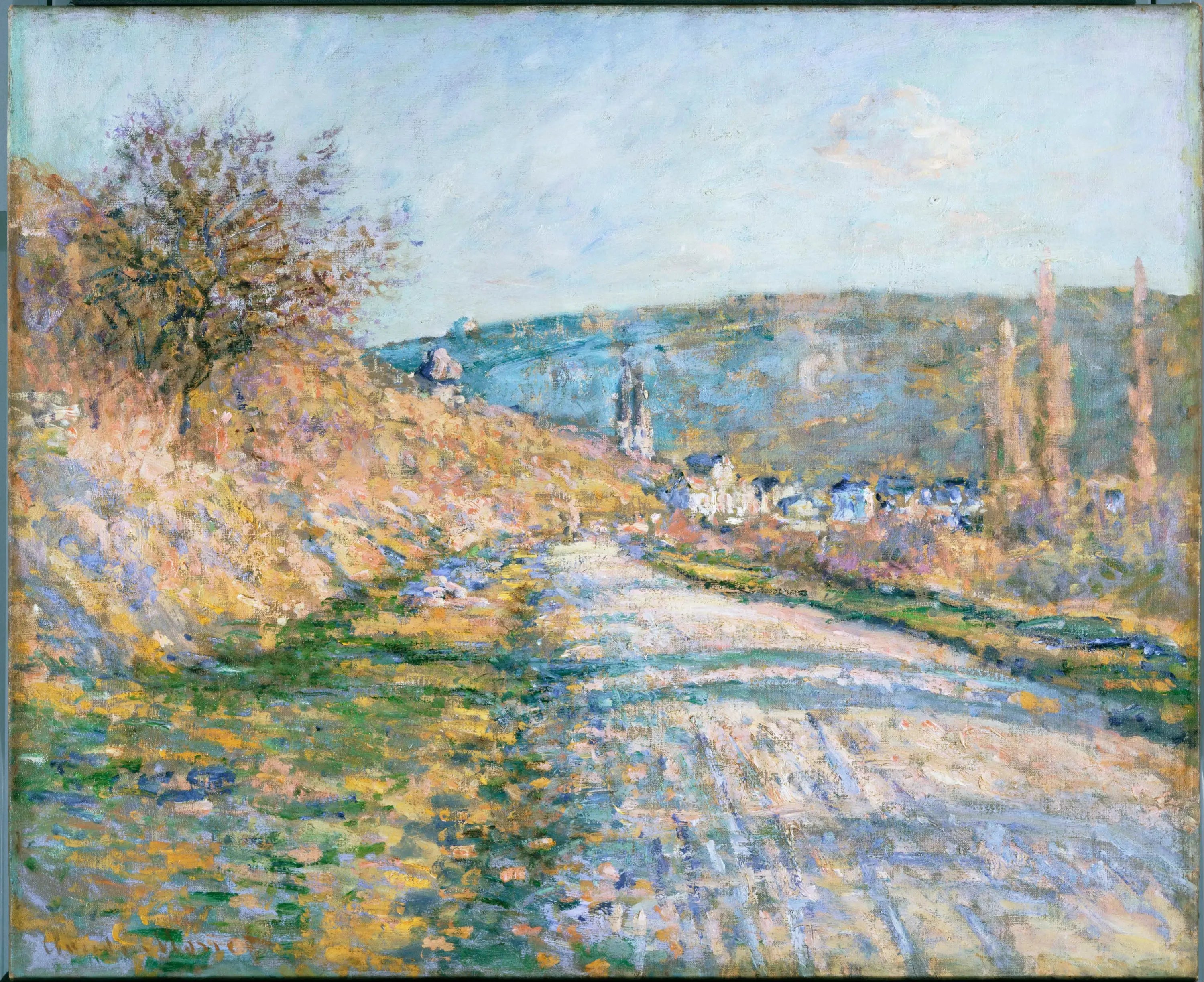 Reproduction du tableau « The Road to Vétheuil - Claude Monet » par Alpha Reproduction en peinture à l’huile