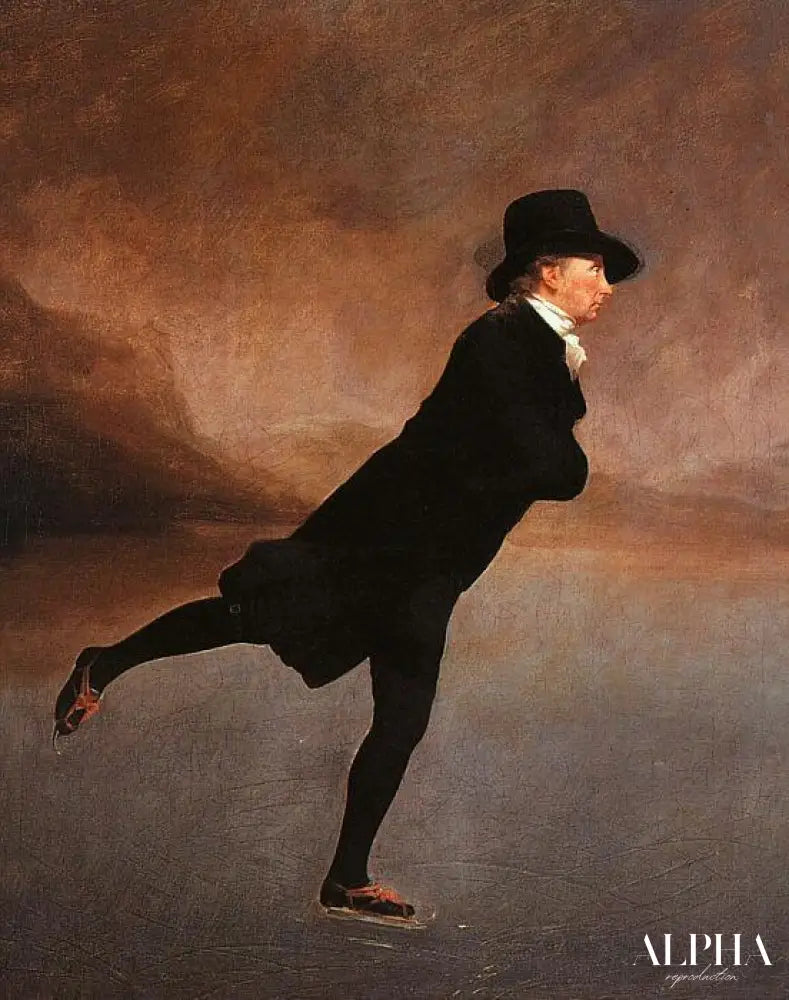 The Skating Minister (Le révérend Robert Walker patinant sur le loch de Duddingston) - Sir Henry Raeburn - Reproductions de tableaux et peintures haut de gamme